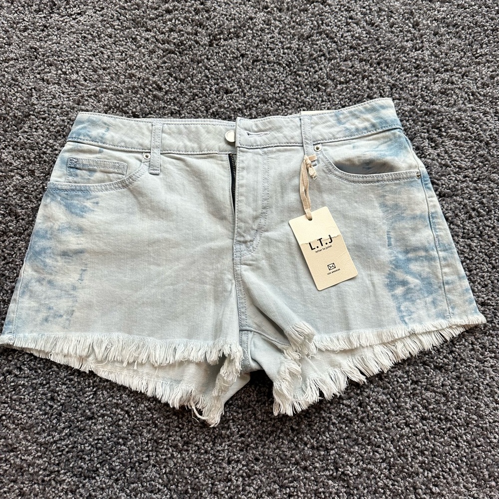 NWT Denim Tie Dye Shorts Size M